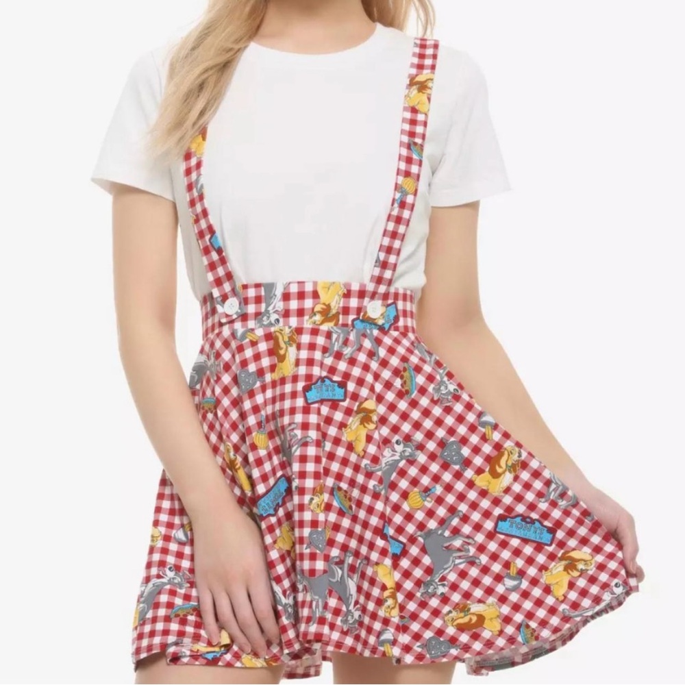 BNwT Disney Red and Yellow Skater Mini Skirt